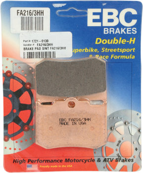 Front or Rear Double-H Sintered Brake Pads